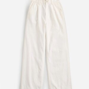 NWT Madewell Women's Harlow White Wide-Leg Jeans - Airy Denim Edition - Size 28
